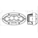 LED Arbeitsscheinwerfer (Cree Leistungsstark), Interferenz: Klasse 3, 4000 Lumen, 10-60V