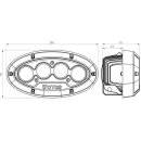 LED Arbeitsscheinwerfer (Cree Leistungsstark), Interferenz: Klasse 3, 4000 Lumen, 10-60V