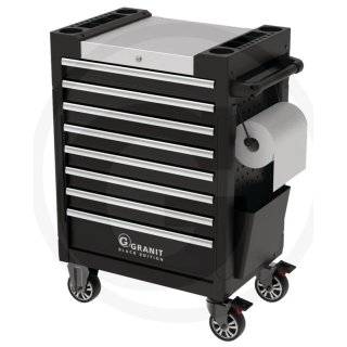 GRANIT BLACK EDITION Werkstattwagen Dynamic 2.0 bestückt, 195-tlg.
