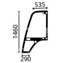 TÜRSCHEIBE links - flach - getönt - MLA 628T