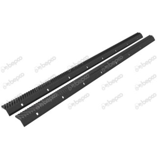 Schlagleistenpaar links/rechts L 1565 mm - 8 Quadrat Löcher auf flach - 2 Stück