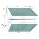 Scharblatt links 20", für Lemken, inkl. Schrauben
